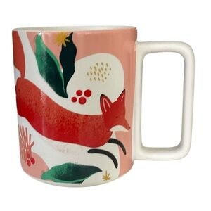 Starbucks 2019 Red Fox Ceramic Mug 12 oz Limited Edition Holiday Coffee Cup